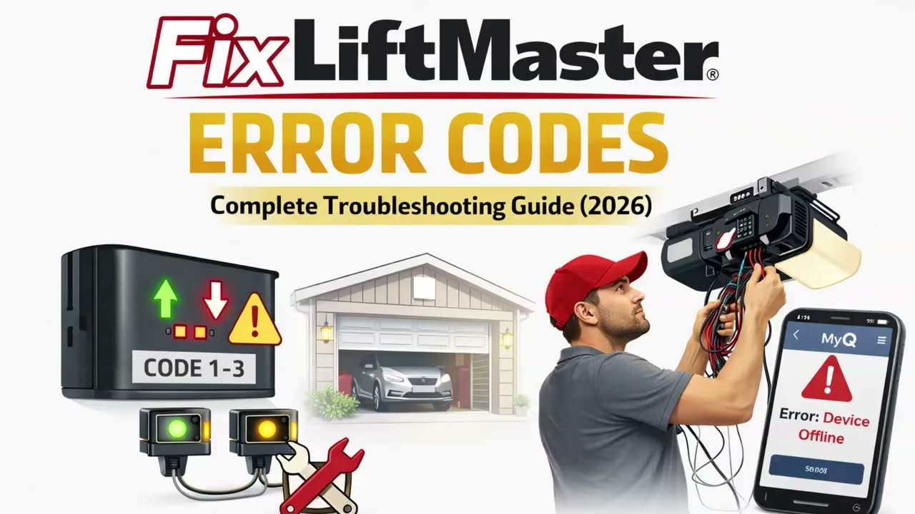 LiftMaster Error Codes Guide: What They Mean & How to Fix Them