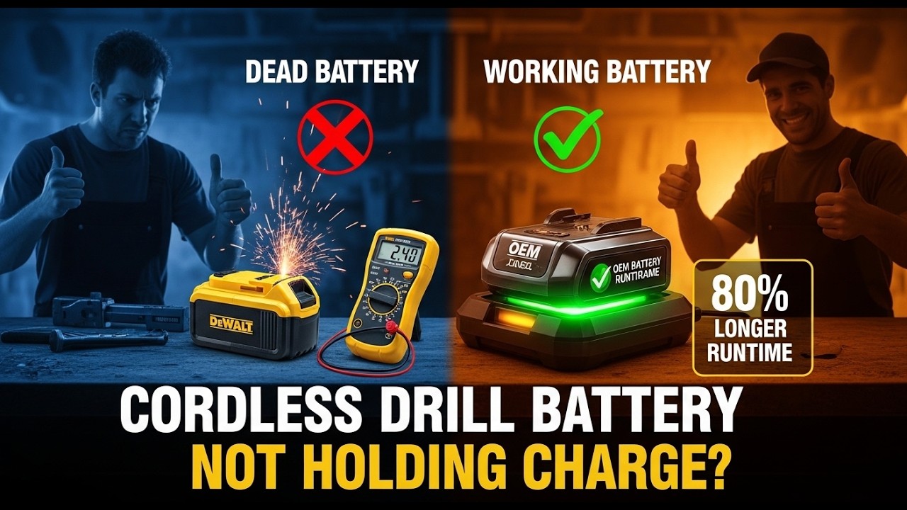 Cordless Drill Battery Not Holding Charge When to Replace vs Revive