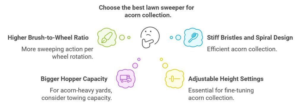 How to Choose the Best Lawn Sweeper for Acorns