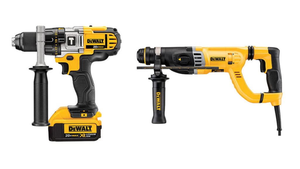 Rotary Drill vs. Hammer Drill