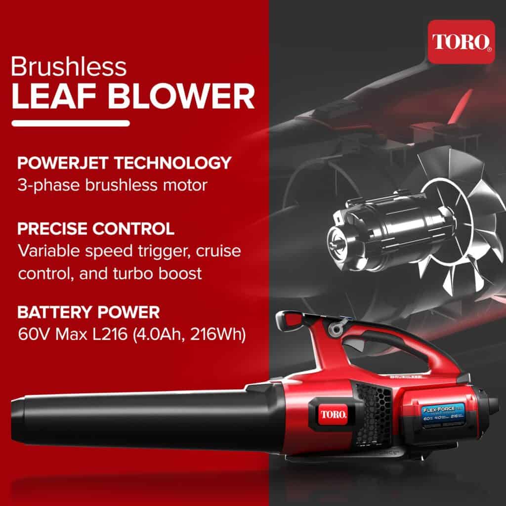 Toro 60V Leaf Blower battery