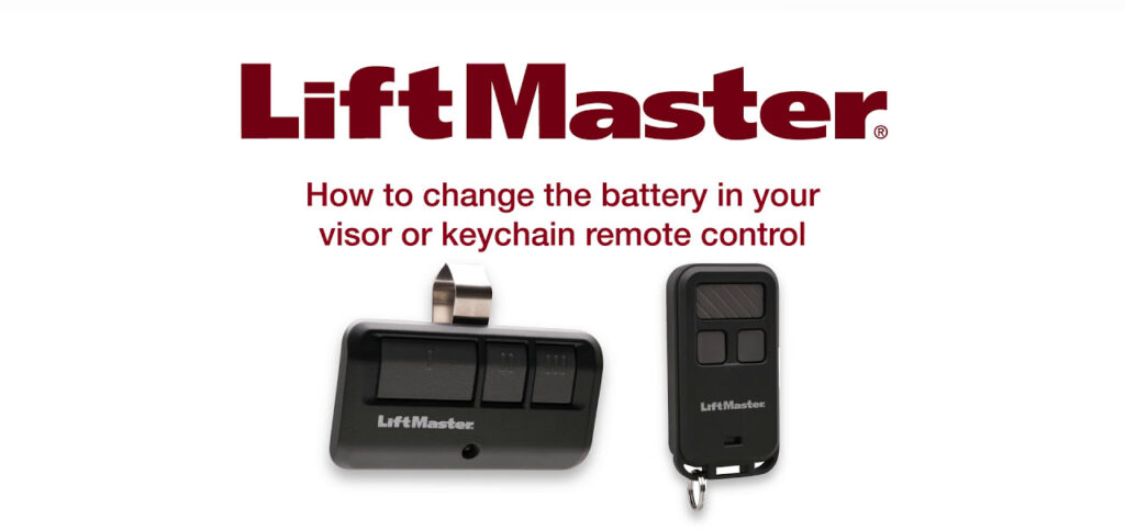 Replacing the Battery in a LiftMaster Remote Control