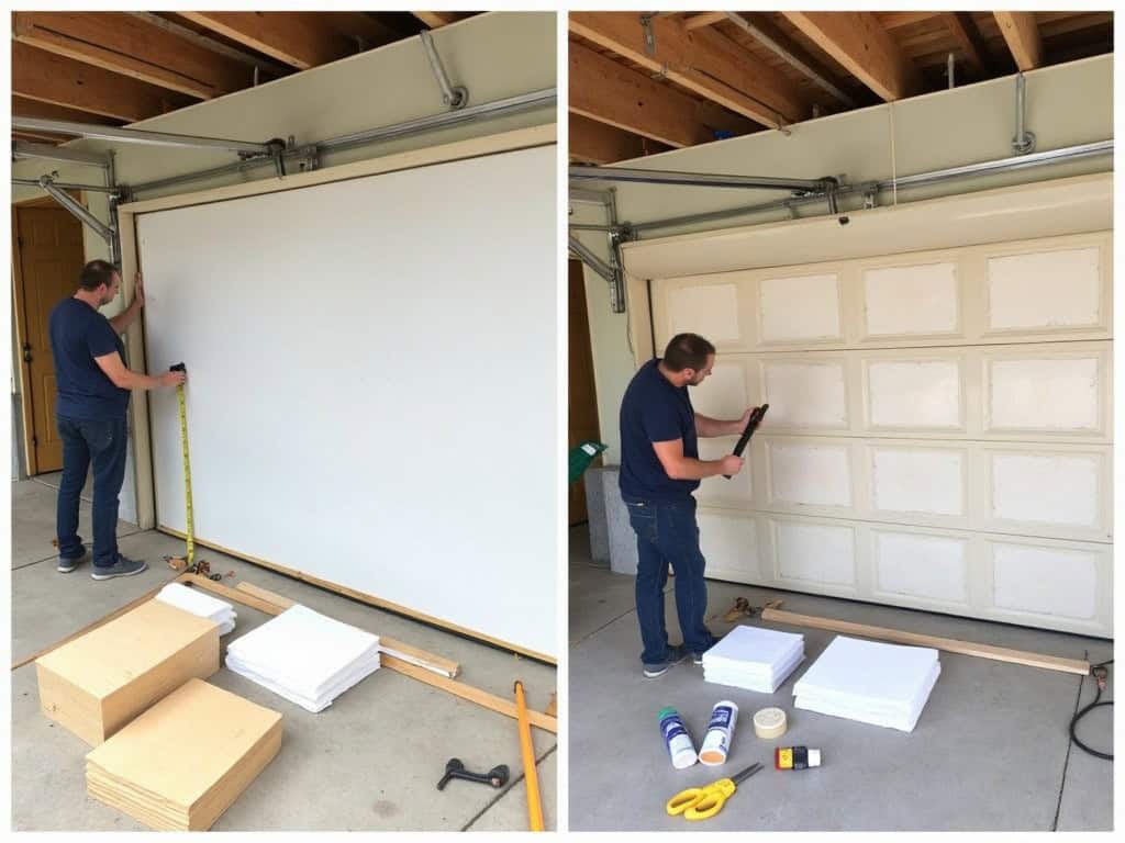 how to insulate a garage door