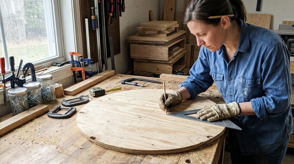 Find the Center With a Carpenter’s Square