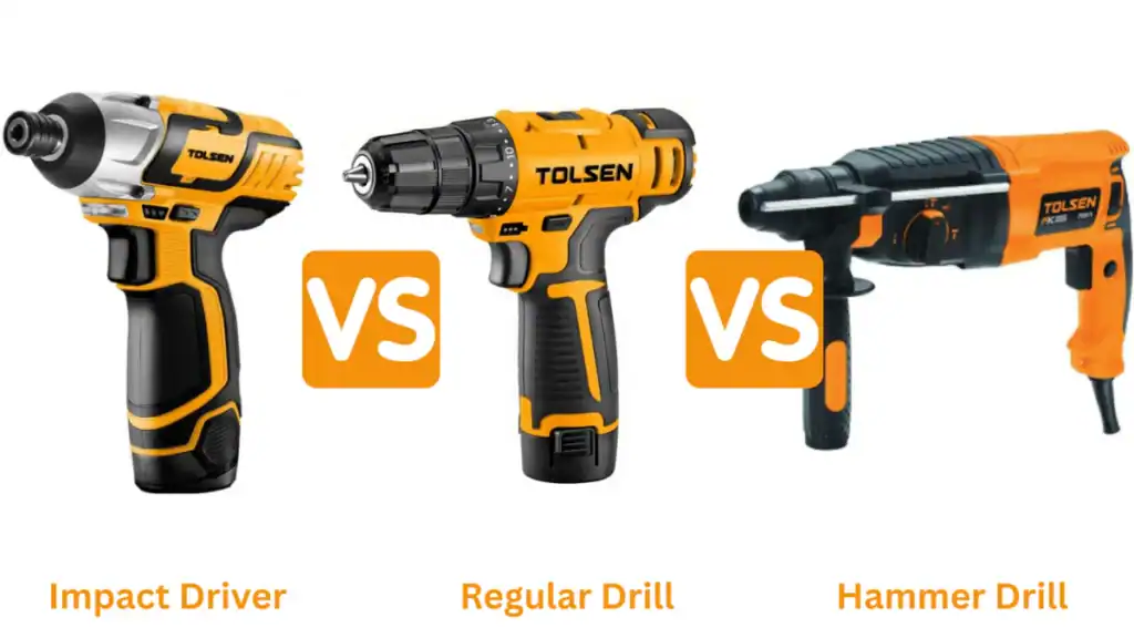 Hammer Drill vs. Impact Driver vs. Rotary Hammer
