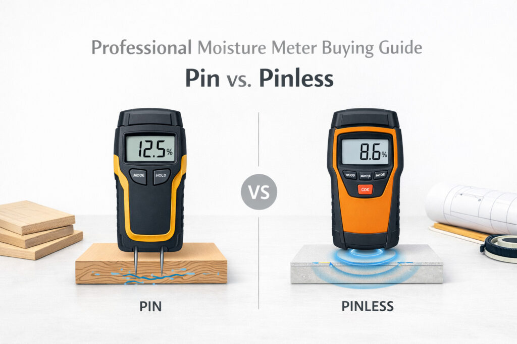 Pin vs. Pinless Moisture Meters