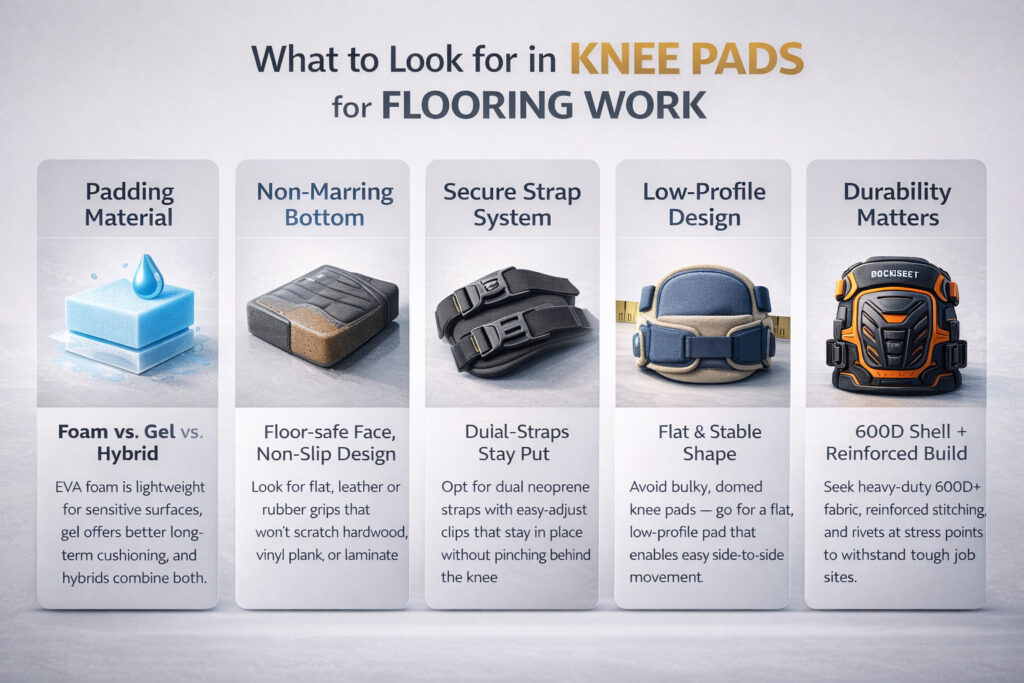 What to Look for in Knee Pads for Flooring Work