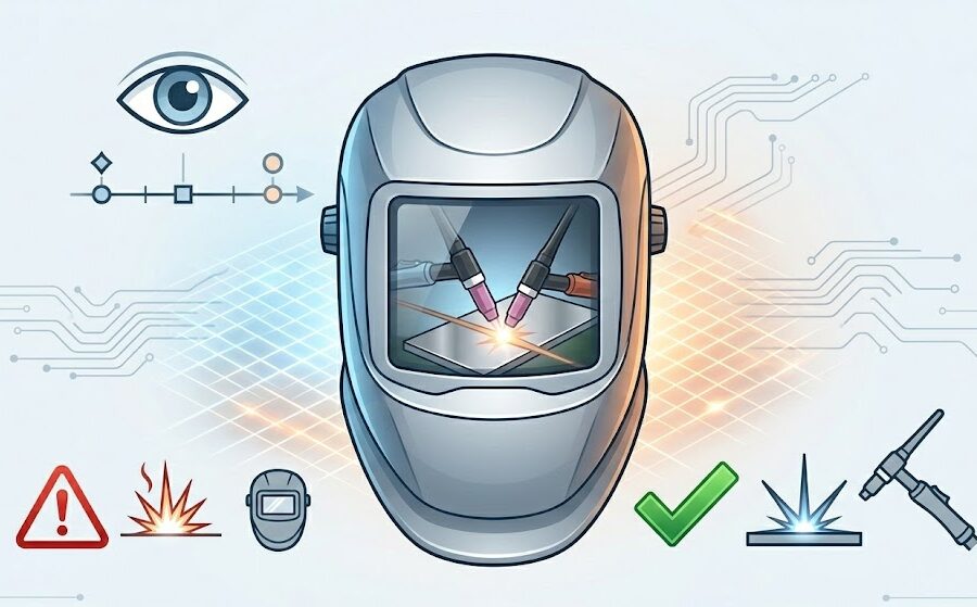 Auto-Darkening Welding Helmet for Safety and Precision.