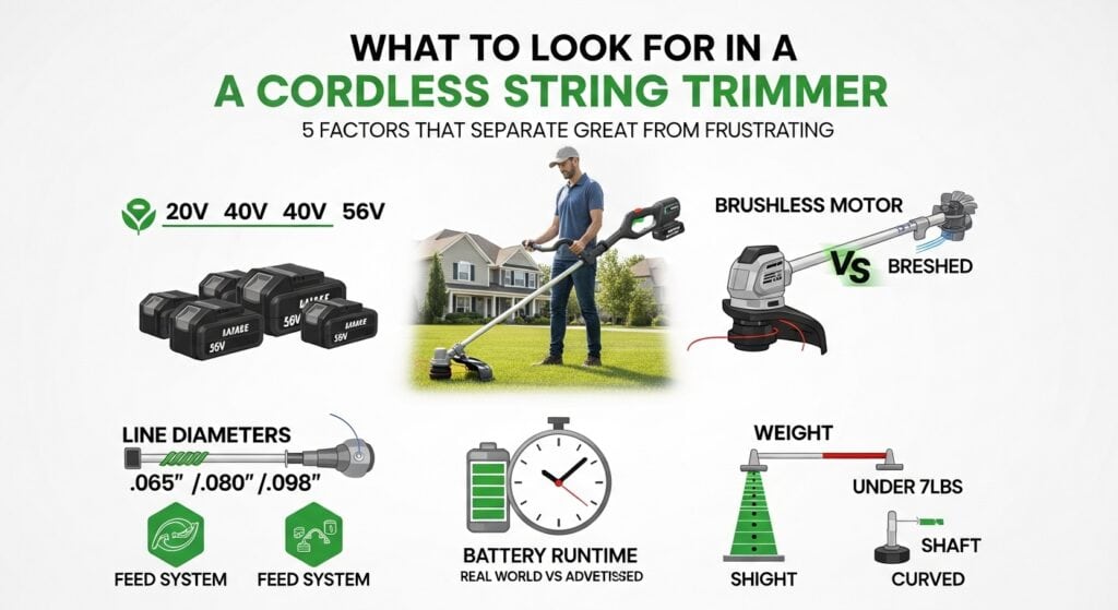 What to Look for in a Cordless String Trimmer