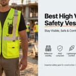 High Visibility Safety Vests for Construction and Worksites.
