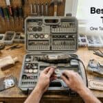 Comprehensive rotary tool kit with accessories for versatile DIY use.