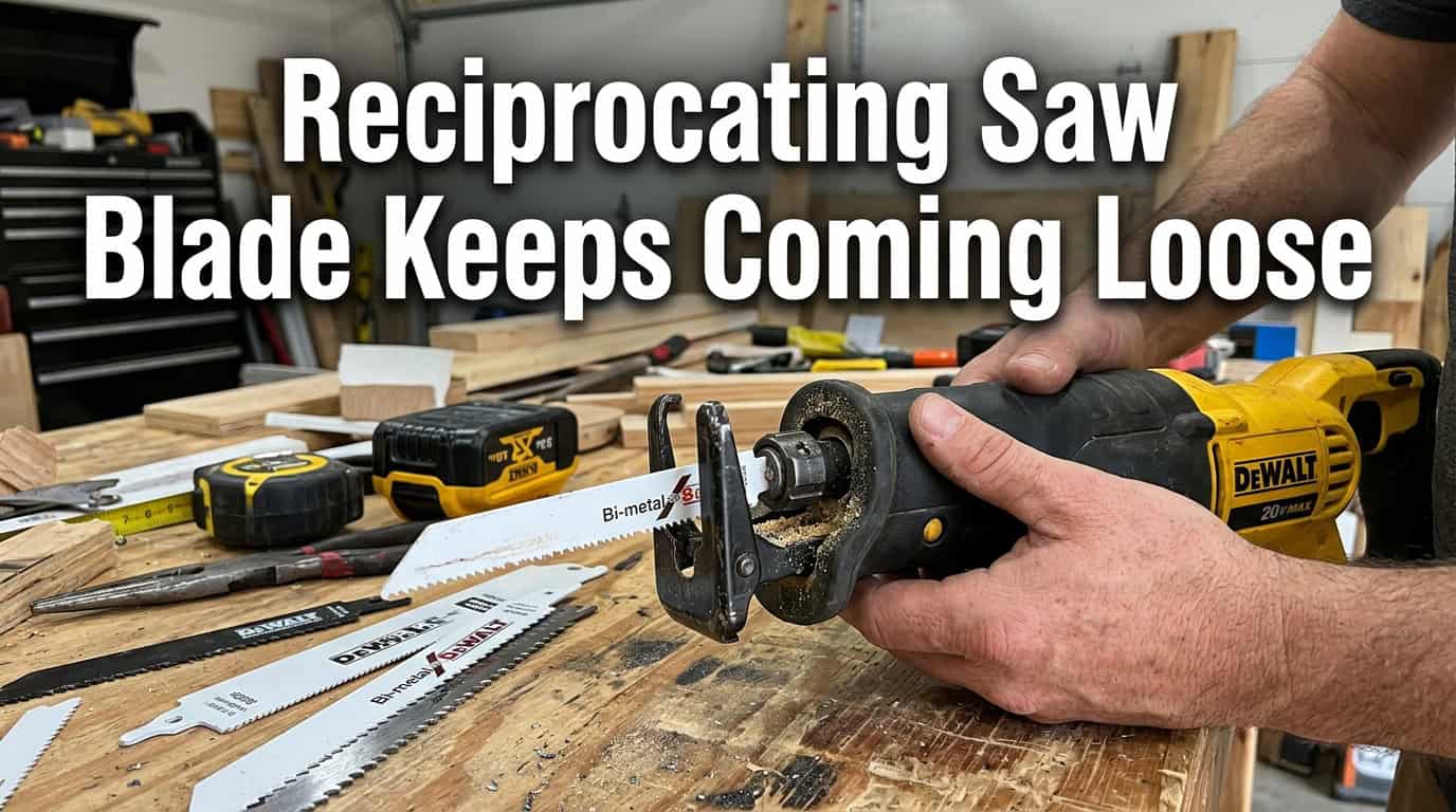 Reciprocating saw blade keeps coming loose troubleshooting tips.