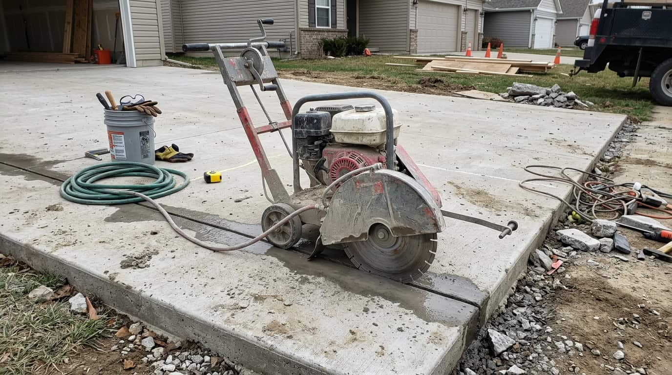 Walk-Behind Concrete Saw